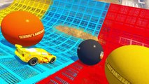 Bowling Balls Learn Colors with MCQueen for Children Learn