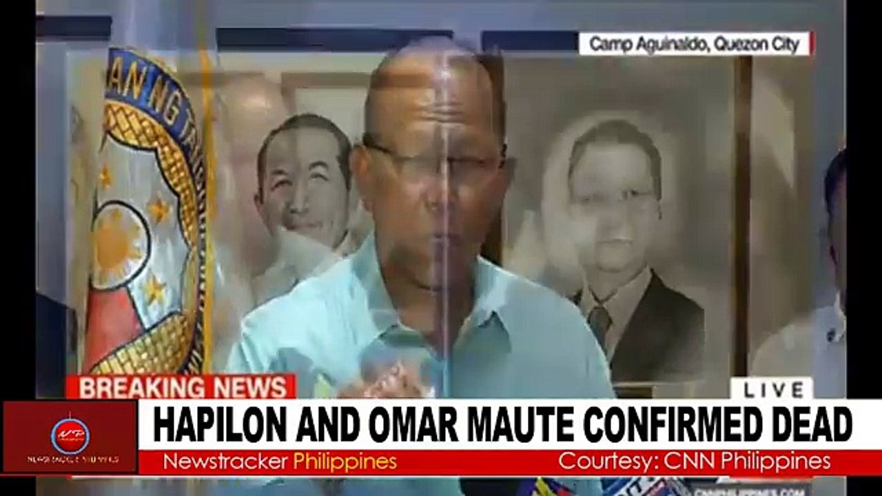 ISNILON HAPILON AND OMAR MAUTE CONFIRMED DEAD BY LORENZANA