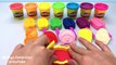 Learn Colors Play Doh Ice Cream Popsicle Hello Kitty Molds Power Rangers Kinder Egg Disney Princess