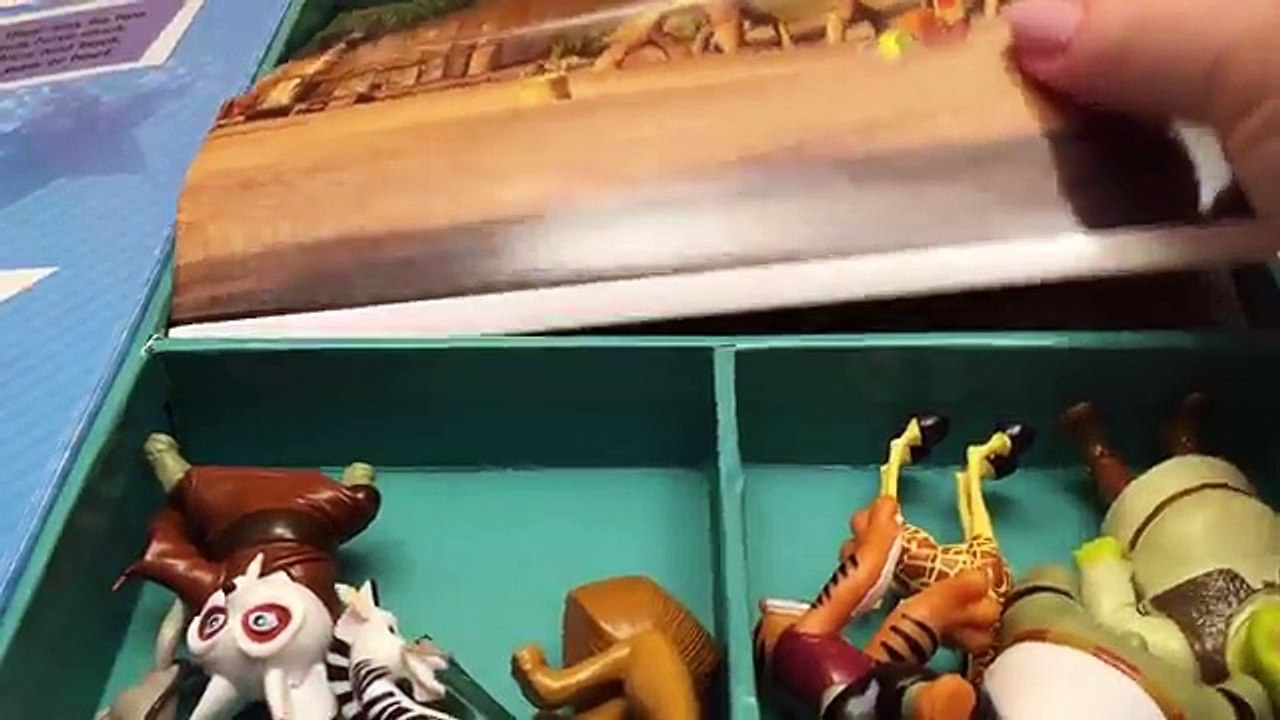 Kung Fu Panda Charers - Shrek Charers - Madagascar Charers - Figurines - 3 in 1 Playset