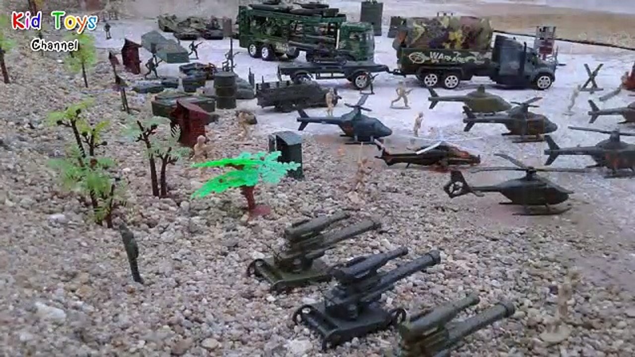 Toy army trucks & toy army tanks [FULL] No Stop motion