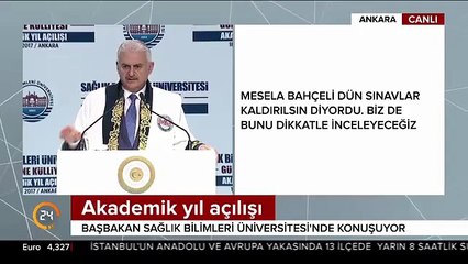 Başbakan Yıldırım'dan TEOG açıklaması