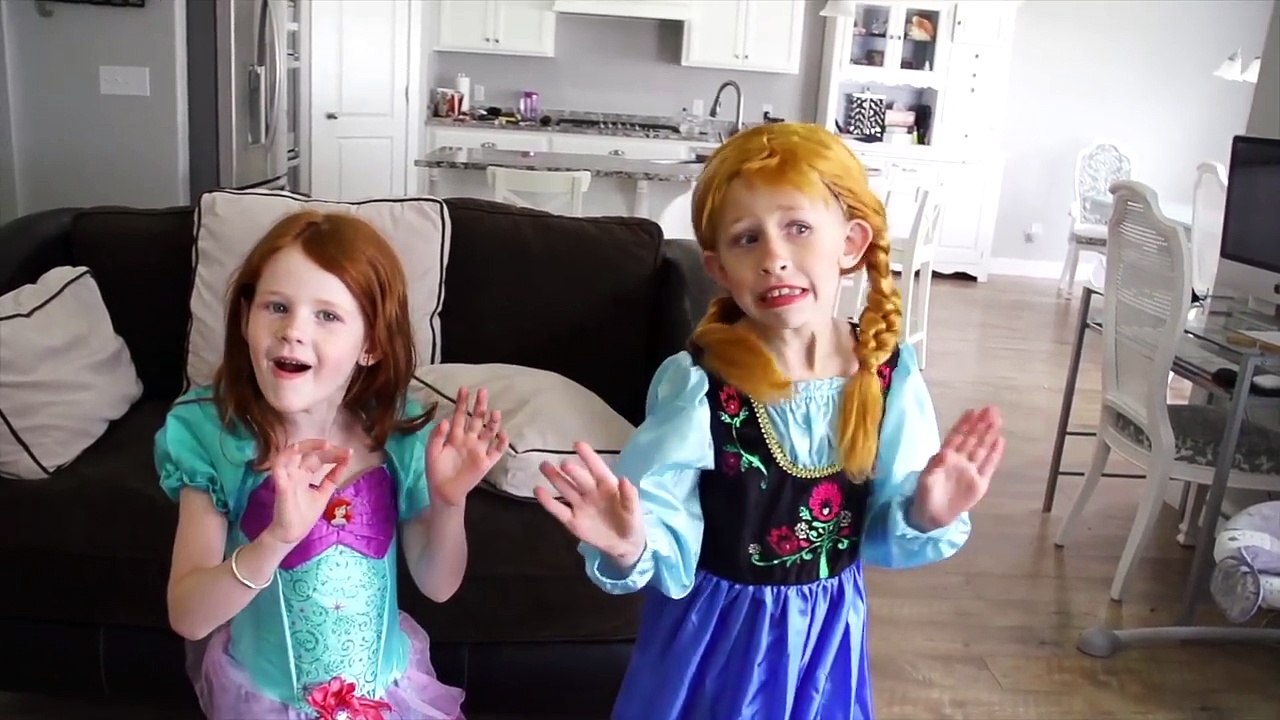 Disney Princess Pool Party With Elsa, Rapunzel, Ariel, Tiana, Merida & Aurora w/ spiderman