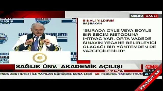 Başbakan Yıldırım: Yeni liseye geçiş sistemini bir hafta içerisinde açıklayacağız