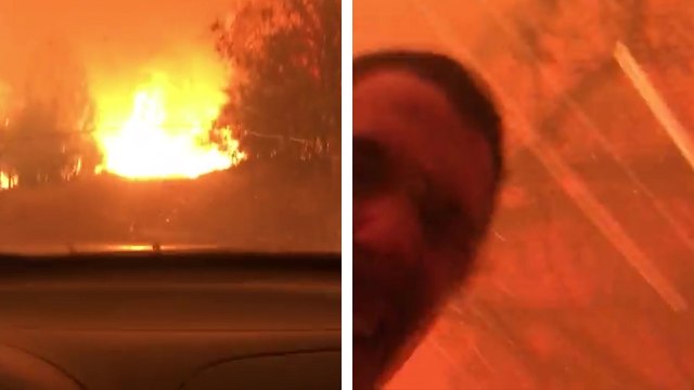 Deux hommes échappent de peu aux flammes