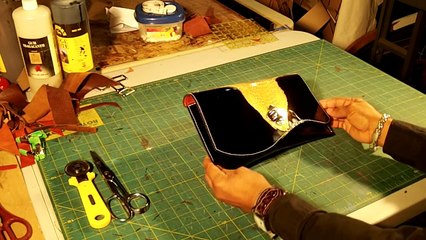 How to Make a Leather Clutch Bag Video Part 1 of 5