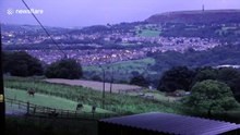 Close lightning strike caught on camera