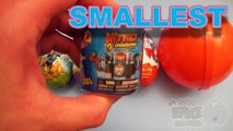 Kinder Surprise Eggs Learn Sizes from Smallest to Biggest!