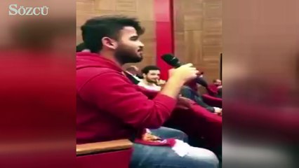 Galatasaraylı öğrenciden Başkan'a totem sorusu