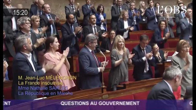 Projets d'attentats d'extrême droite : standing ovation pour Jean-Luc Mélenchon à l'Assemblée