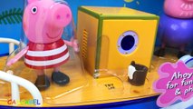 EL BARCO DE ABUELO PIG PEPPA PIG Y GEORGE ENCUENTRAN EL TESORO SORPRESA - GRANDPAS PIG BOAT
