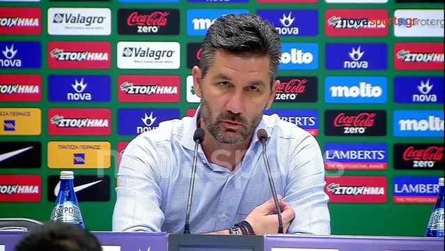 7η Παναθηναϊκός-ΑΕΛ 2-1 2017-18 Συνέντευξη τύπου (Novasports)