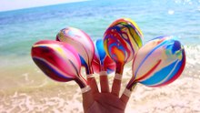 Finger Family Song for Baby - Learn Colors with Galaxy Balloon at the Seaside for Children  Finger Family Song for Baby - Learn Colors with Galaxy Balloon at the Seaside for Children