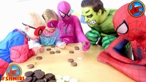 AWESOME OREO CHALLENGE! Movie Kids Toys w/ Spiderman, Hulk & Joker Pringles Family FUN in Real Life