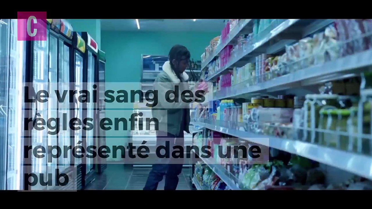 Une publicité représente le sang des règles avec réalisme