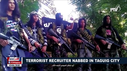 Terrorist recruiter nabbed in Taguig City
