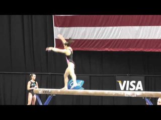 Jordyn Wieber - Balance Beam 2 - 2012 Visa Championships Podium Training