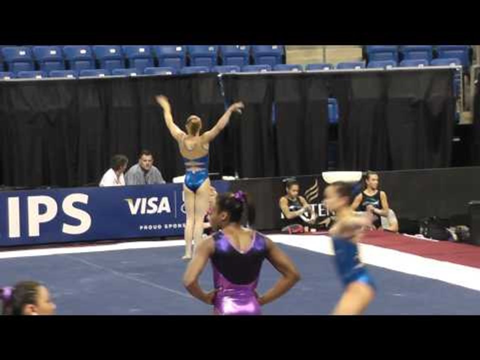 Brenna Dowell - Floor - 2012 Visa Championships Podium Training