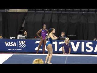 Sarah Finnegan - Floor - 2012 Visa Championships Podium Training
