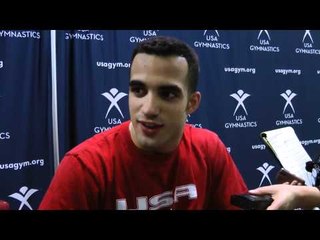 Danell Leyva After Visa Championships Day 1