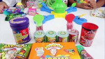 Mr Mouth Toy Challenge Game - Warheads Extreme Sour Candy - Bubble Gum Gumballs - Surprise Toys