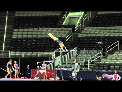 Nastia Liukin - Bars Dismount - 2012 U.S. Olympic Trials Podium Training