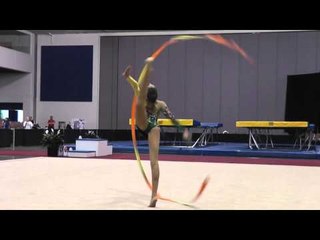 Monica Rokhman - Ribbon - 2012 Rhythmic Nationals - Junior - Day 1