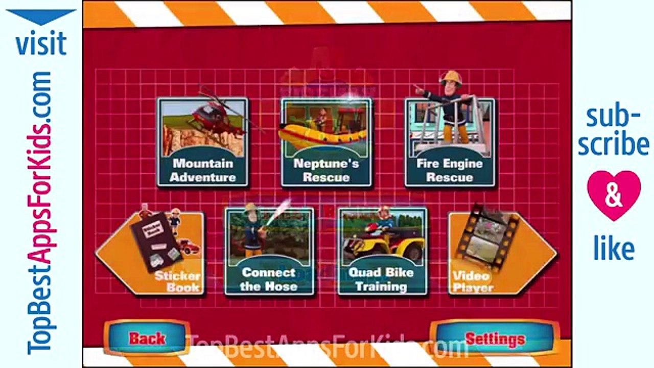 Fireman Sam - Fire and Rescue - Game App for Kids