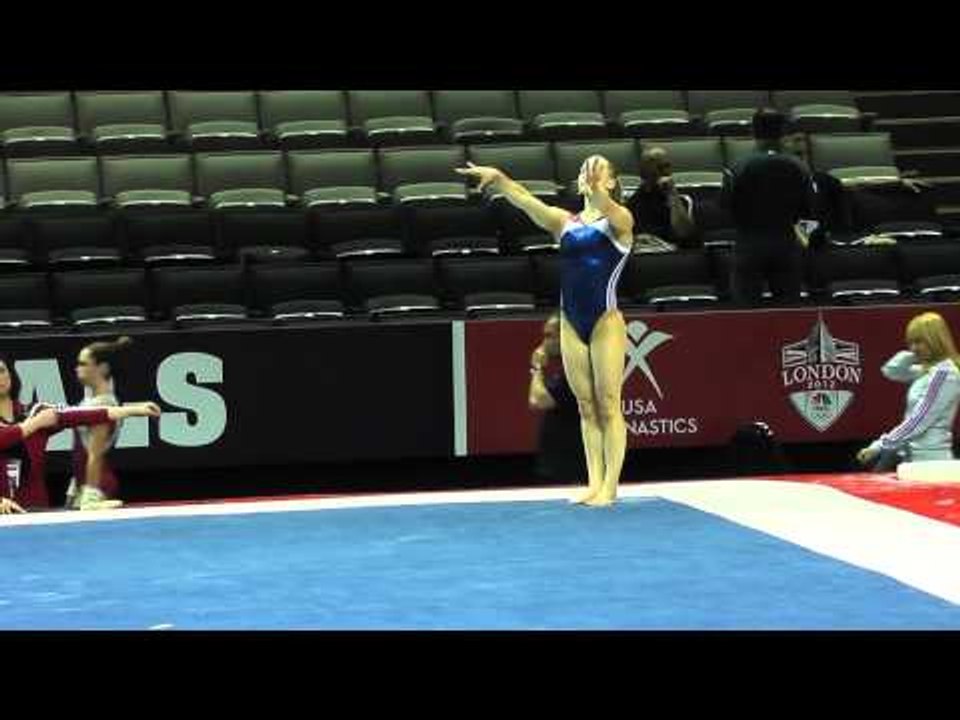 Brenna Dowell - Floor - 2012 U.S. Olympic Trials Podium Training