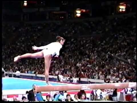 Larissa Fontaine - Compulsory Balance Beam - 1996 Olympic Trials