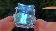 $22,000 GIA Certified FLAWLESS Natural Aquamarine Diamond 14k