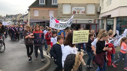 Opération ville morte contre la fermeture du collège