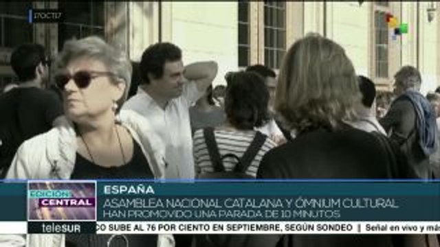 España: catalanes exigen liberación de líderes independentistas