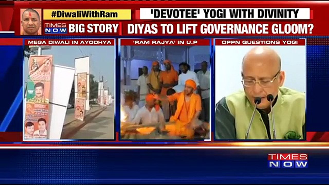 CM Yogi Says Grand Diwali Celebrations Is Only To Promote Hindu Culture %26 Mythologies
