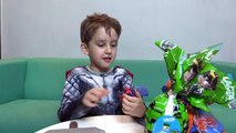 Thor Abre Ovos de Pascoa Surpresas Homem Aranha Ben 10 Hot Wheels Spiderman Toys Surprise Eggs