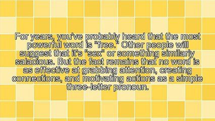 The Single Most Powerful Word In Marketing