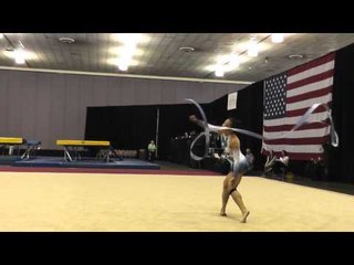 Mattea Cavagnaro - Ribbon - 2012 Rhythmic Nationals - Day 1