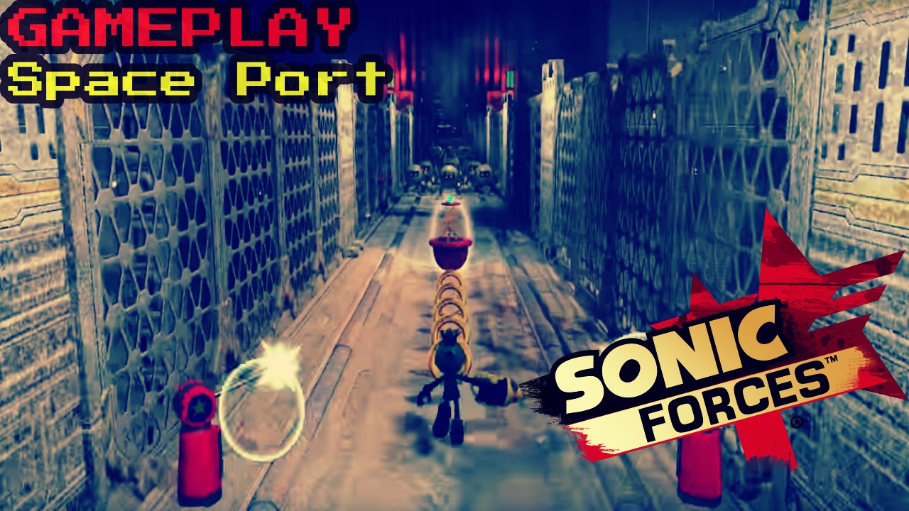 Sonic Forces - Space Port Gameplay