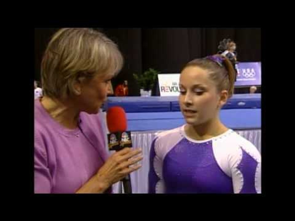 Carly Patterson Interview - 2004 U.S. Gymnastics Championships - Women - Day 1