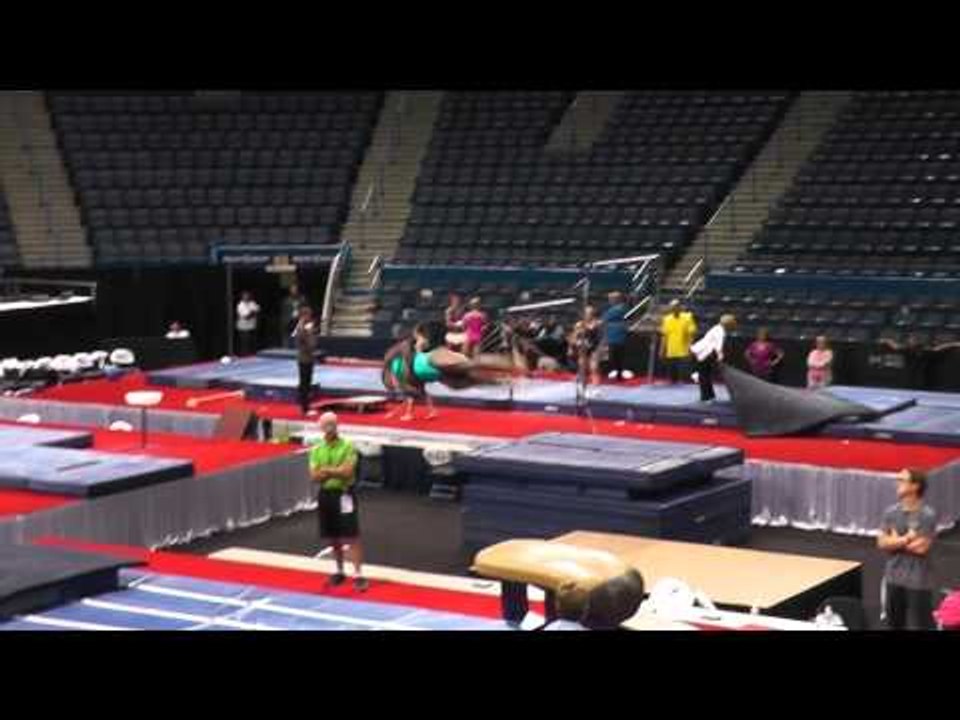 Elizabeth Price - Vault - 2013 P&G Gymnastics Championships Podium Training
