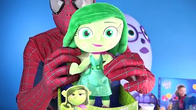 Worlds BIGGEST SADNESS Surprise Egg Inside Out Toys Disney Pixar Spiderman SUPER GIANT EGG