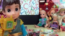 School ! Elsa & Anna Toddlers Show & Tell New Girl Afraid Barbie Chelsea Dolls Frozen Toys In Action