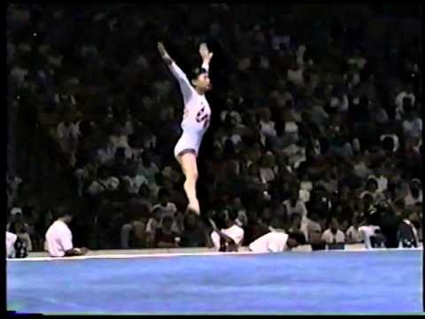 Amy Chow - Compulsory Floor Exercise - 1996 Olympic Trials