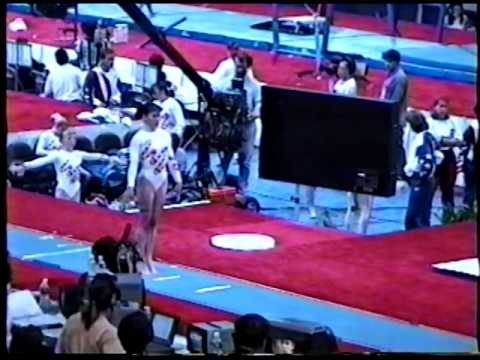 Kristy Powell - Compulsory Vault - 1996 Olympic Trials