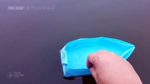 ORIGAMI BOAT for Kids: How to make a paper boat that Floats on Water | Canoe