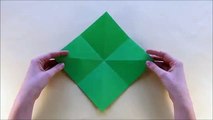 Origami Frosch basteln mit Papier - Papier falten mit Kindern - DIY Tiere basteln - Ideen