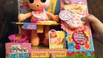 LalaLoopsy Babies Diaper Surprise Cinder Slippers Doll Unboxing and Feeding
