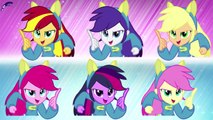 My Little Pony Equestria Girls Color Swap Transform Sunset Shimmer Rainbow Dash Fluttershy