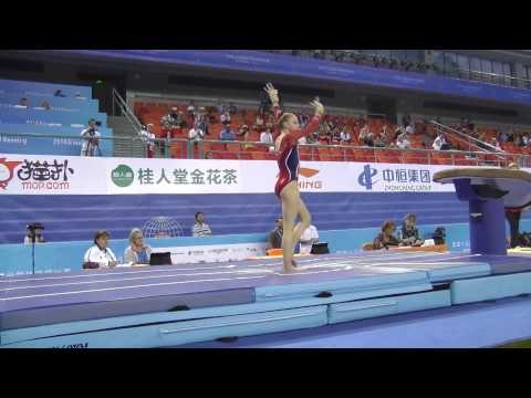 Alyssa Baumann - Vault - 2014 World Championships - Podium Training
