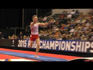 Allan Bower - Vault - 2015 P&G Championships - Sr. Men Day 1